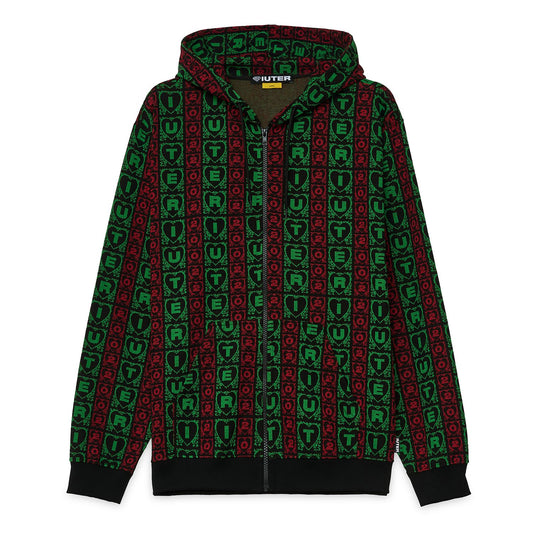 IUTER - Lovely Jacquard Zip Hoodie