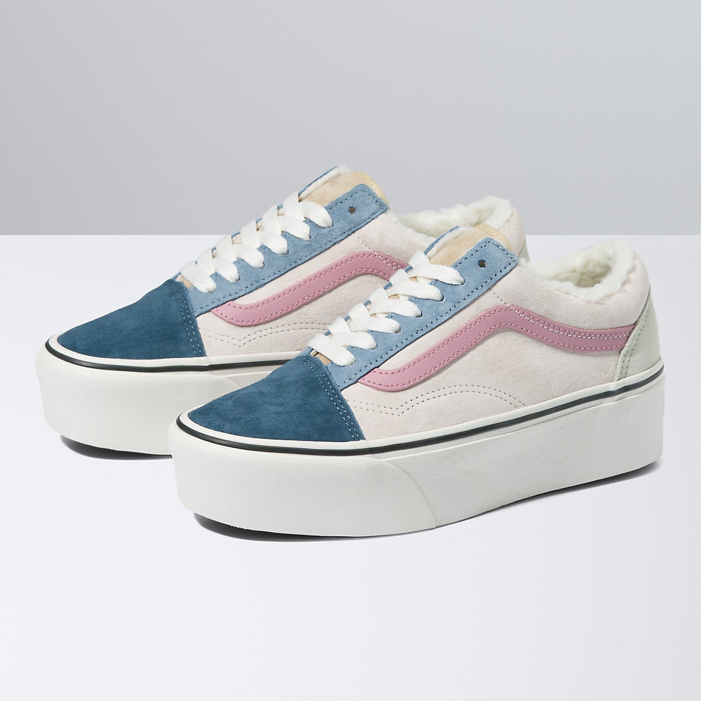 VANS - Old Skool Stackform Pig Suede Multi Color