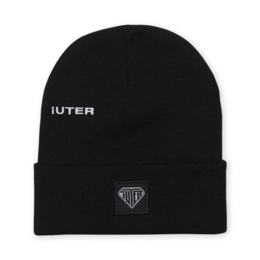 IUTER - Logo Fold Beanie Black