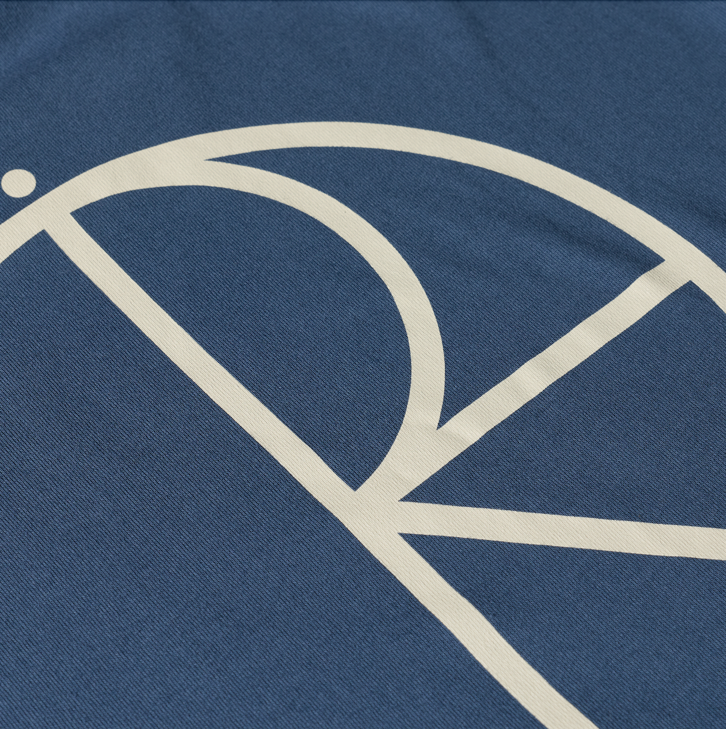 POLAR SKATE - Stroke Logo Contrast T-Shirt Grey Blue