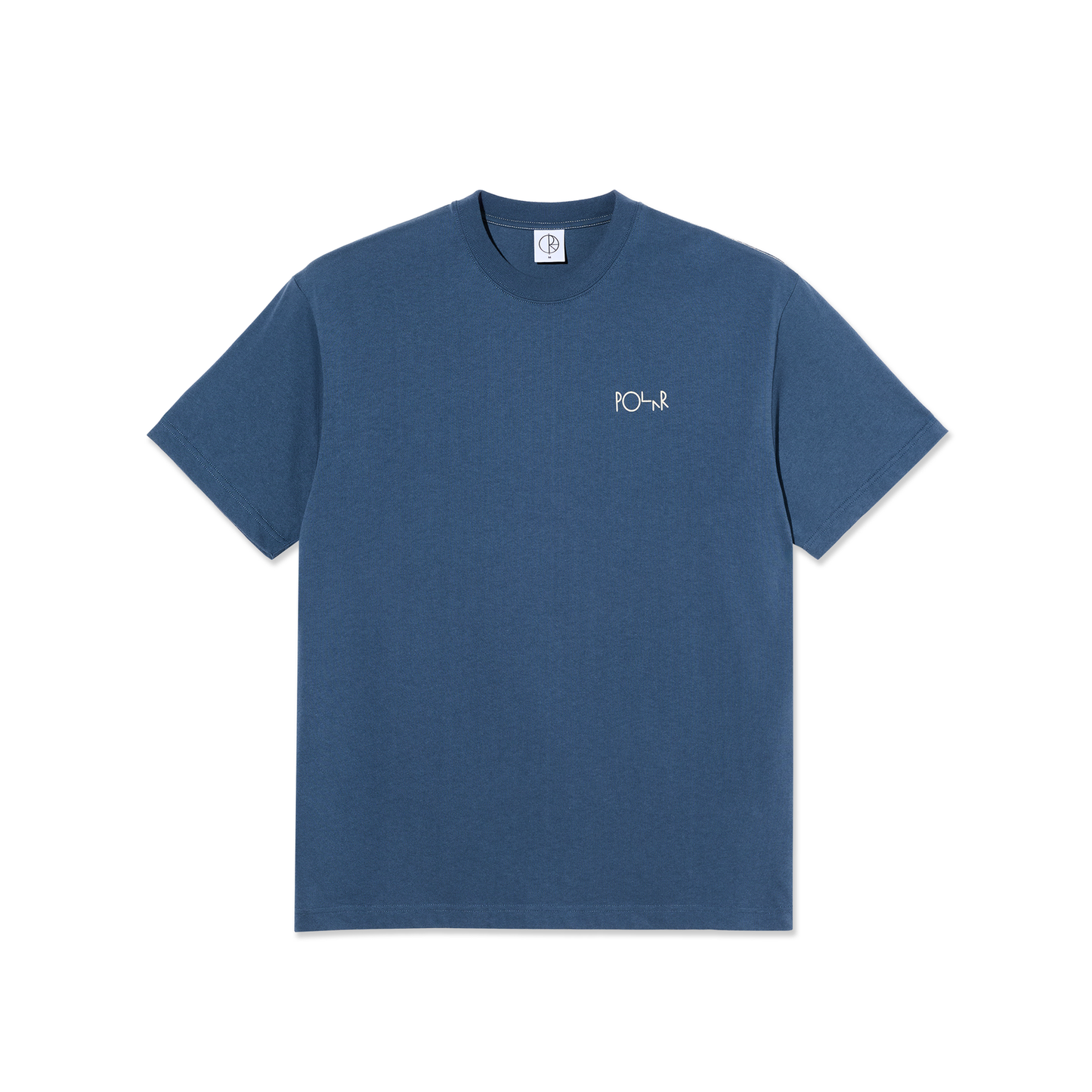 POLAR SKATE - Stroke Logo Contrast T-Shirt Grey Blue