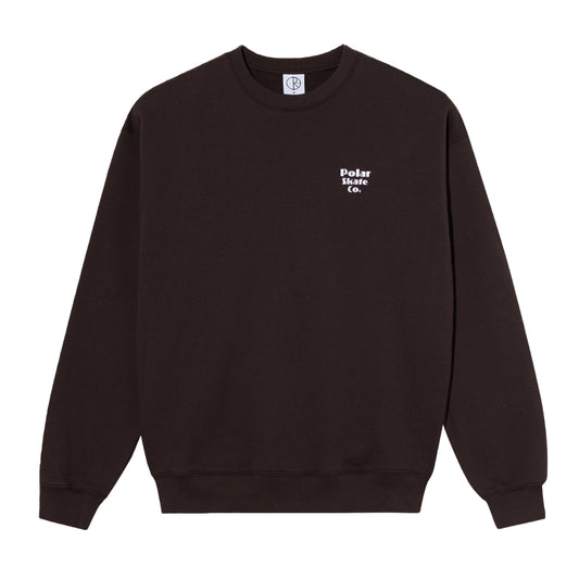 POLAR SKATE - Dave Crewneck New Sport Choccolate