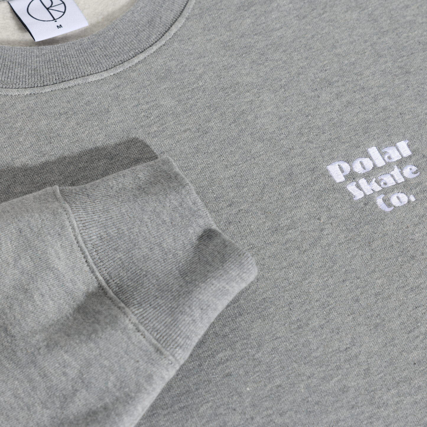 POLAR SKATE - Dave Crewneck New Sport Heather Grey