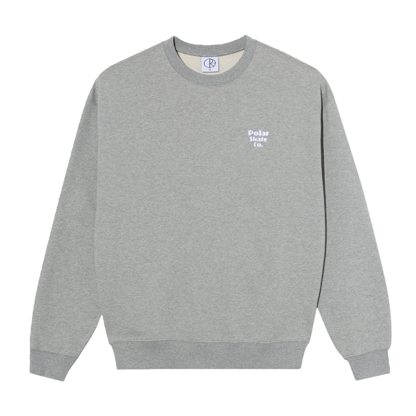 POLAR SKATE - Dave Crewneck New Sport Heather Grey