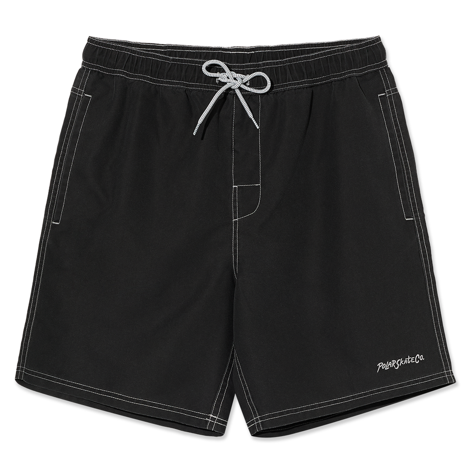 POLAR SKATE - Ziggy Swim Shorts Black