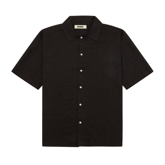WOODBIRD - WBBanks Linen Shirt Black