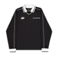 ALPHA INDUSTRIES - Track Tricot Polo Longsleeve Black