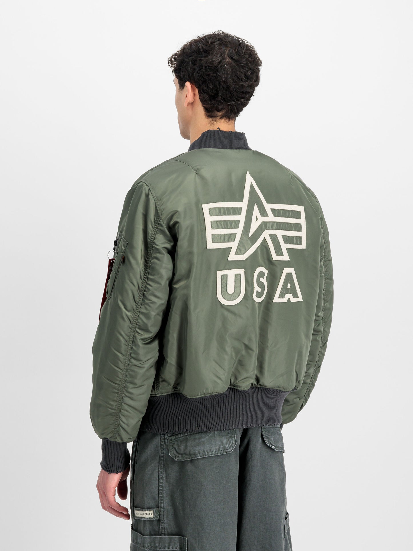 ALPHA INDUSTRIES - MA-1 Distressed Bomber Vintage Green