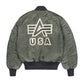 ALPHA INDUSTRIES - MA-1 Distressed Bomber Vintage Green