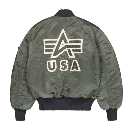 ALPHA INDUSTRIES - MA-1 Distressed Bomber Vintage Green