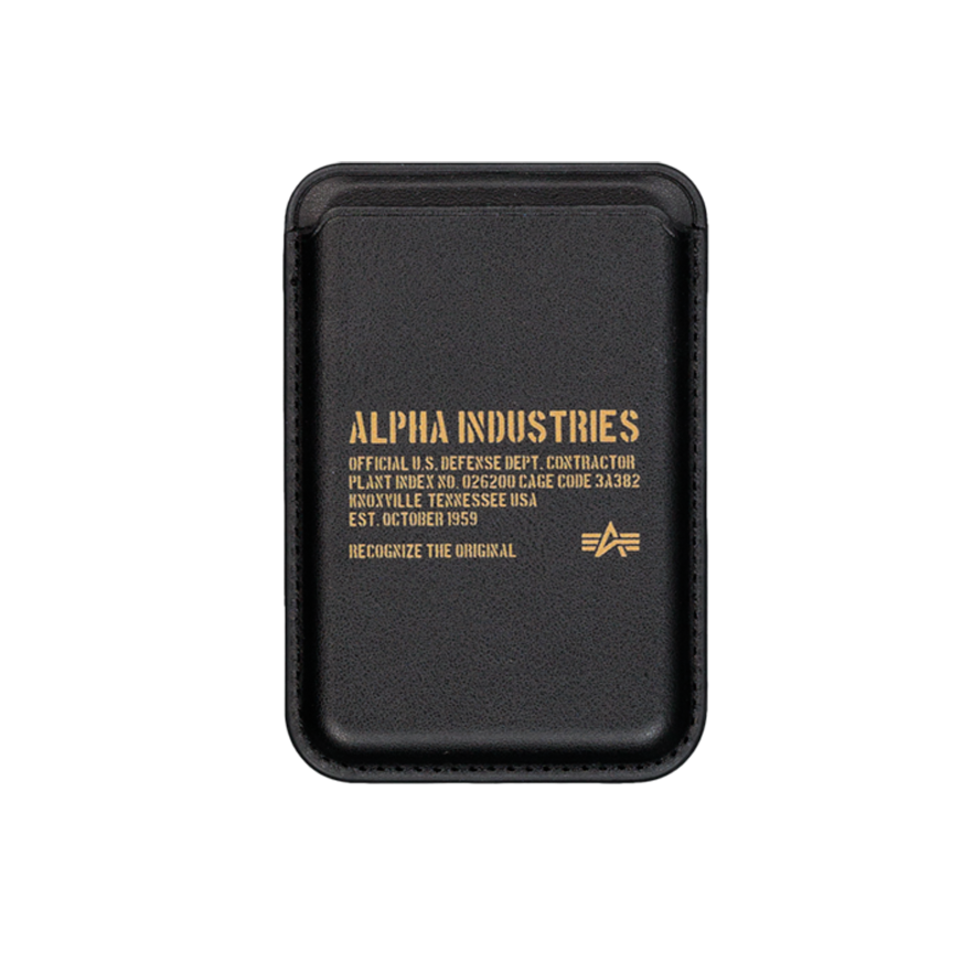 ALPHA INDUSTRIES - RFID Phone Card Holder Black