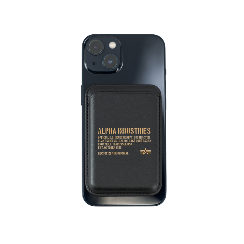ALPHA INDUSTRIES - RFID Phone Card Holder Black