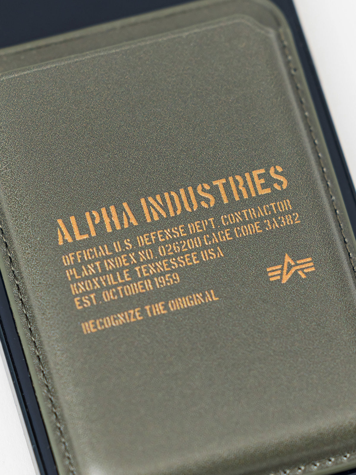 ALPHA INDUSTRIES - RFID Phone Card Holder Dark Olive