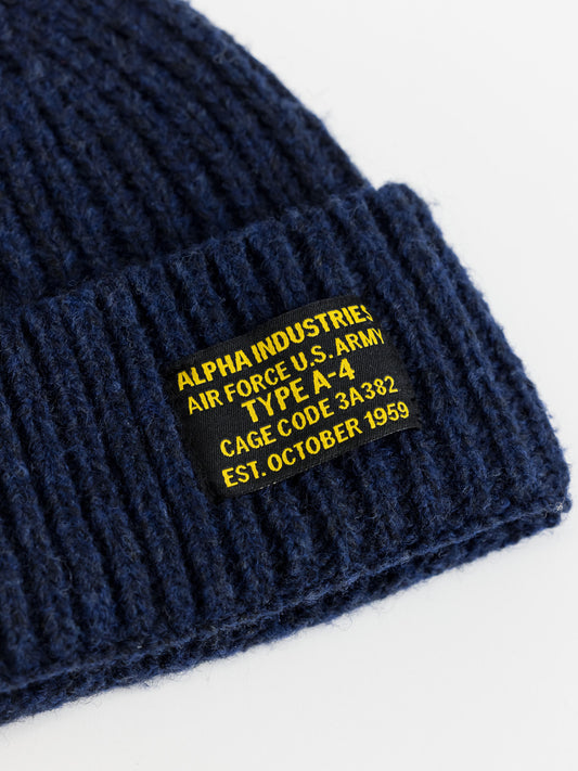 ALPHA INDUSTRIES - A-4 Watch Vintage Beanie Ultra Navy