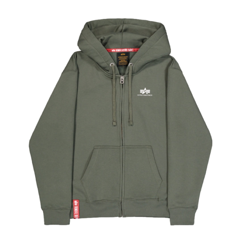 ALPHA INDUSTRIES - Basic Zip Hoodie Dark Olive