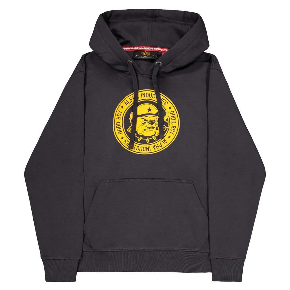 ALPHA INDUSTRIES - Bulldog Hoodie Iron Grey