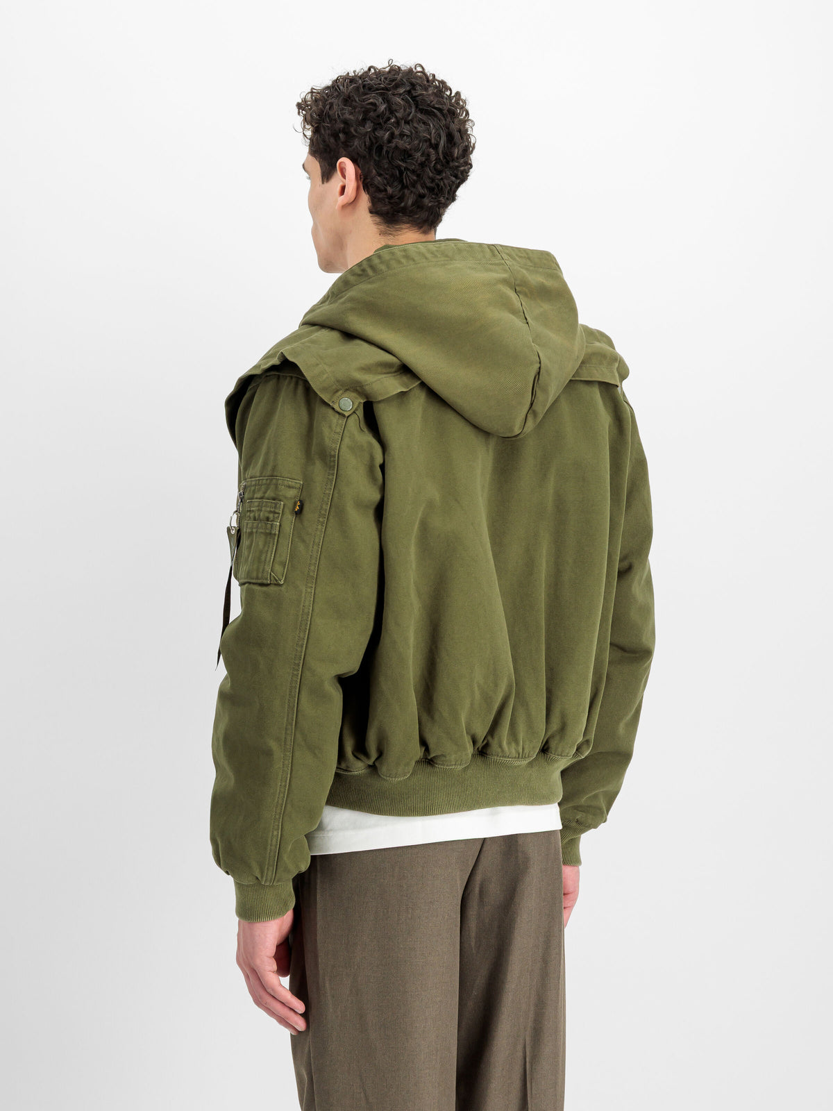ALPHA INDUSTRIES - CWU-45/P D-Tec Hood Bomber Jacket