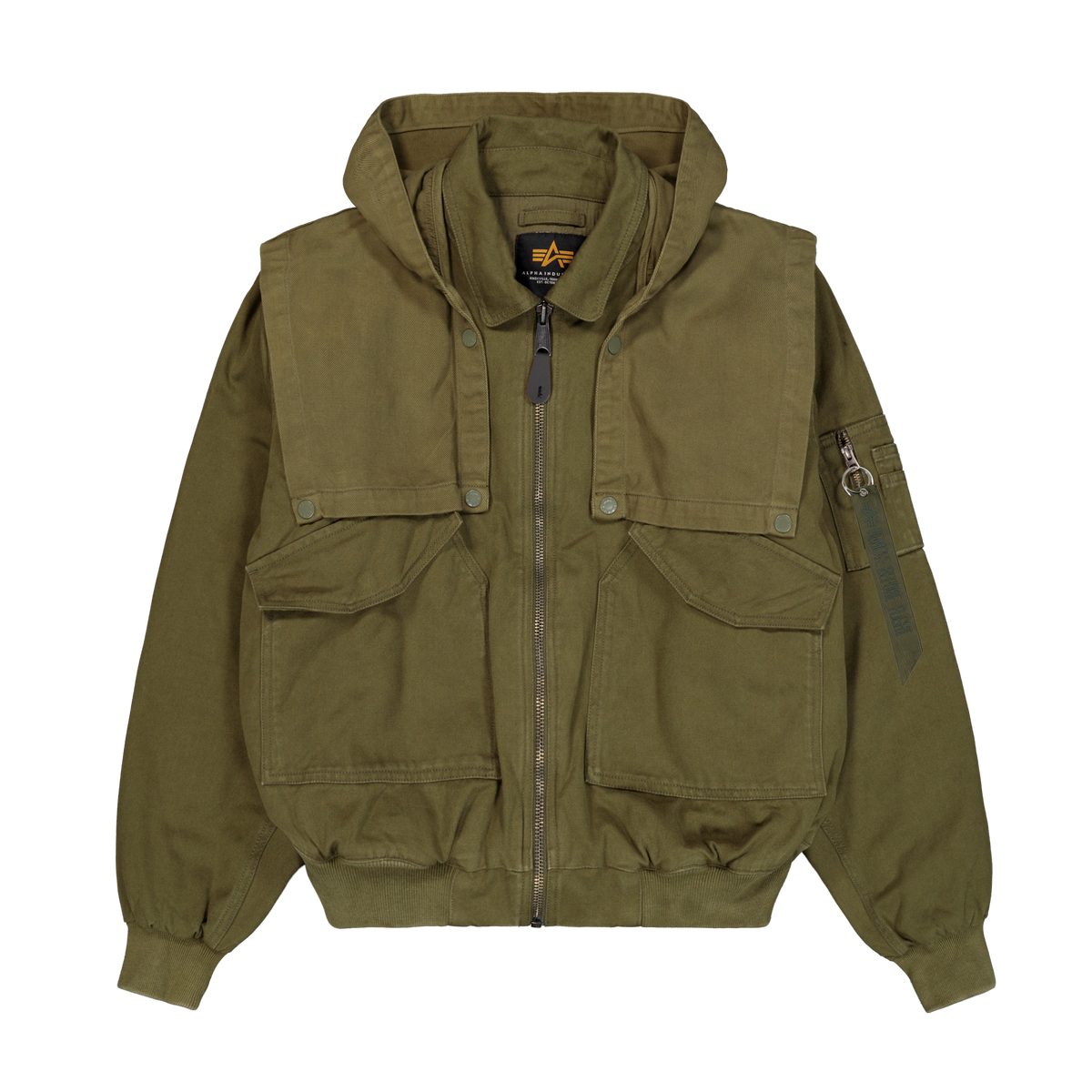 ALPHA INDUSTRIES - CWU-45/P D-Tec Hood Bomber Jacket
