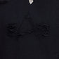 ALPHA INDUSTRIES - Distressed Logo Pullover Black