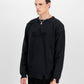 ALPHA INDUSTRIES - Distressed Logo Pullover Black