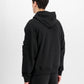 ALPHA INDUSTRIES - Dye To Match Mid Logo Hoodie Black