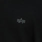 ALPHA INDUSTRIES - Dye To Match Mid Logo Hoodie Black