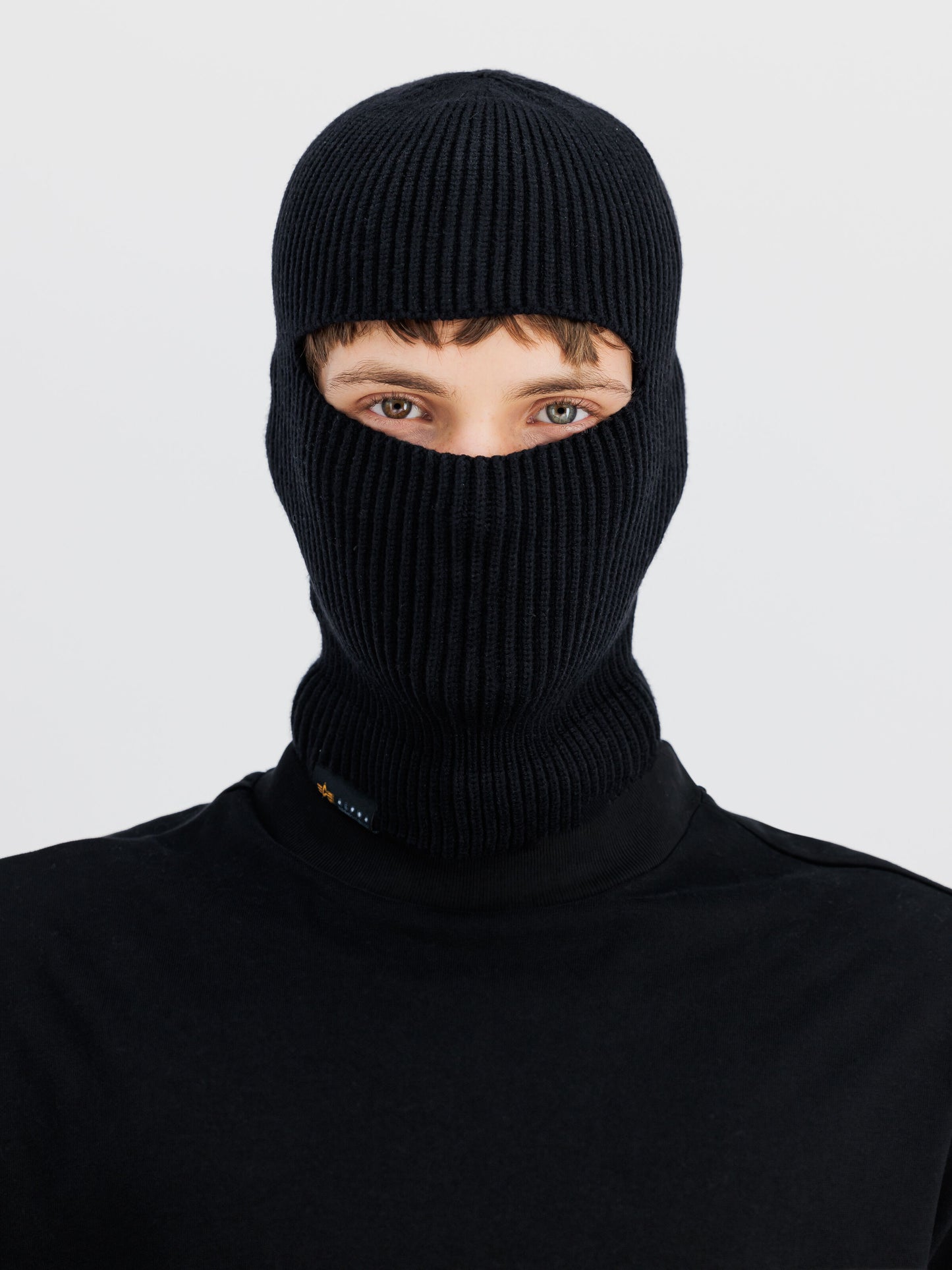 ALPHA INDUSTRIES - Label Balaclava Black
