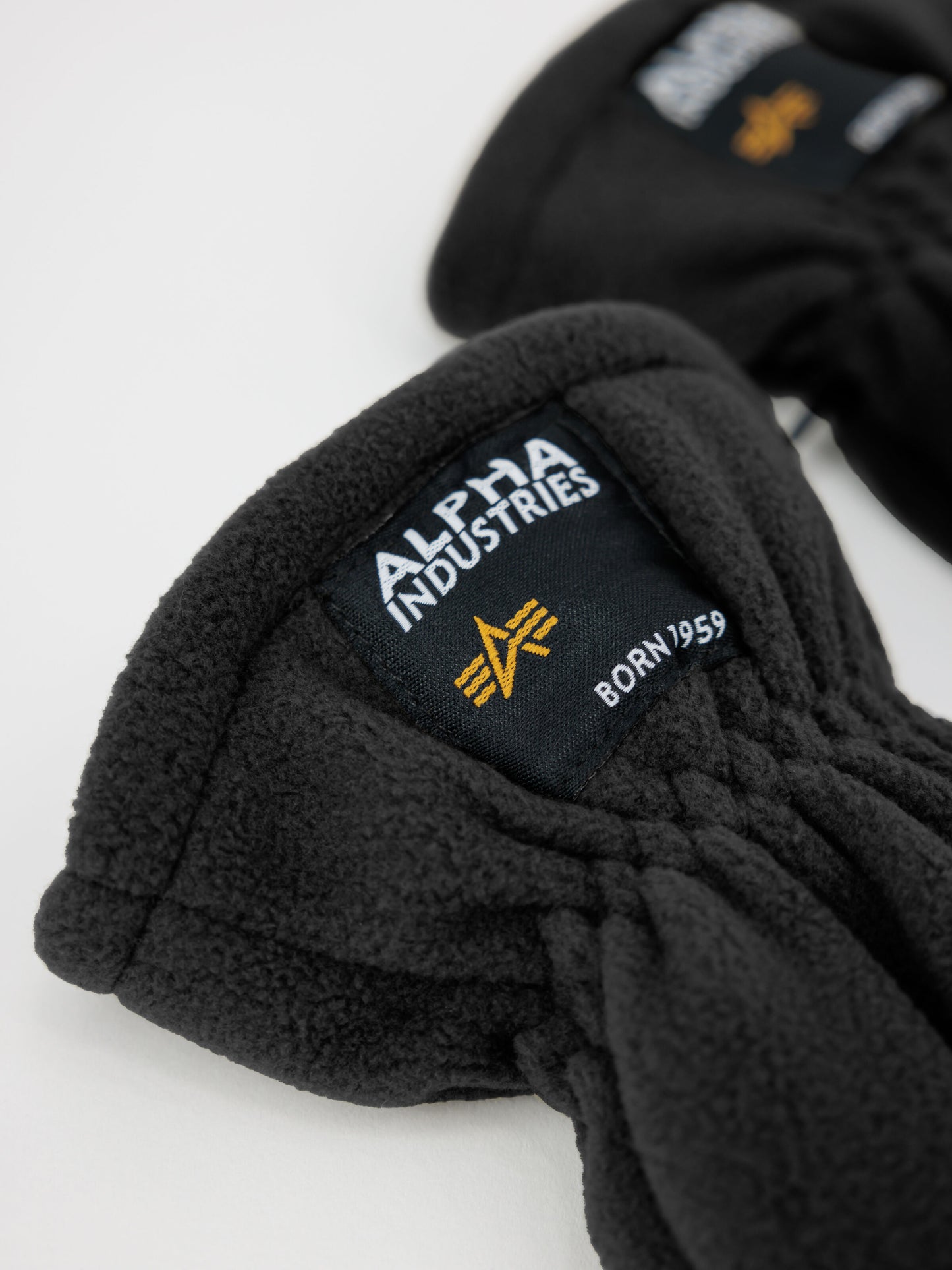ALPHA INDUSTRIES - Label Fleece Gloves Black