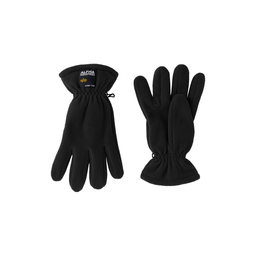 ALPHA INDUSTRIES - Label Fleece Gloves Black