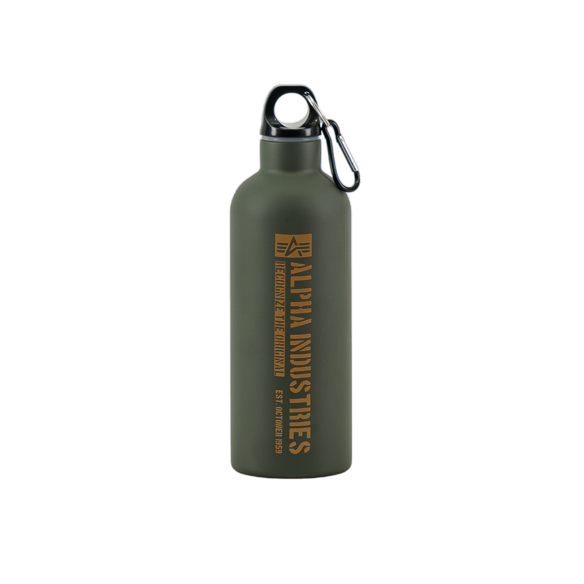 ALPHA INDUSTRIES - Logo Water Bottle Dark Olive