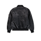 ALPHA INDUSTRIES - Pu College Bomber Jacket Black
