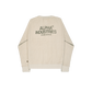 ALPHA INDUSTRIES - Studio Waffle Crewneck Organic Beige