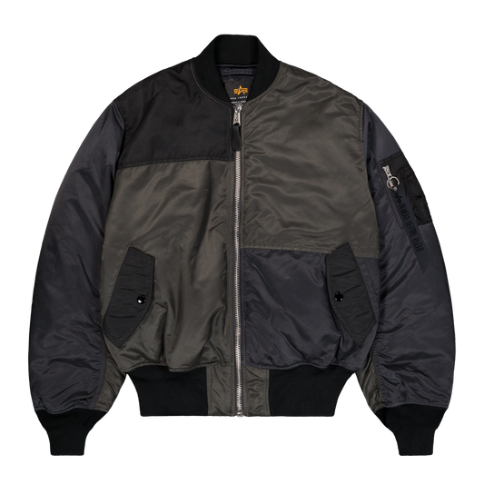 ALPHA INDUSTRIES - MA-1 Tricolor Bomber Jacket Black