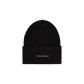 ALPHA INDUSTRIES - Rubber Logo Beanie Black