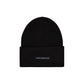 ALPHA INDUSTRIES - Rubber Logo Beanie Black