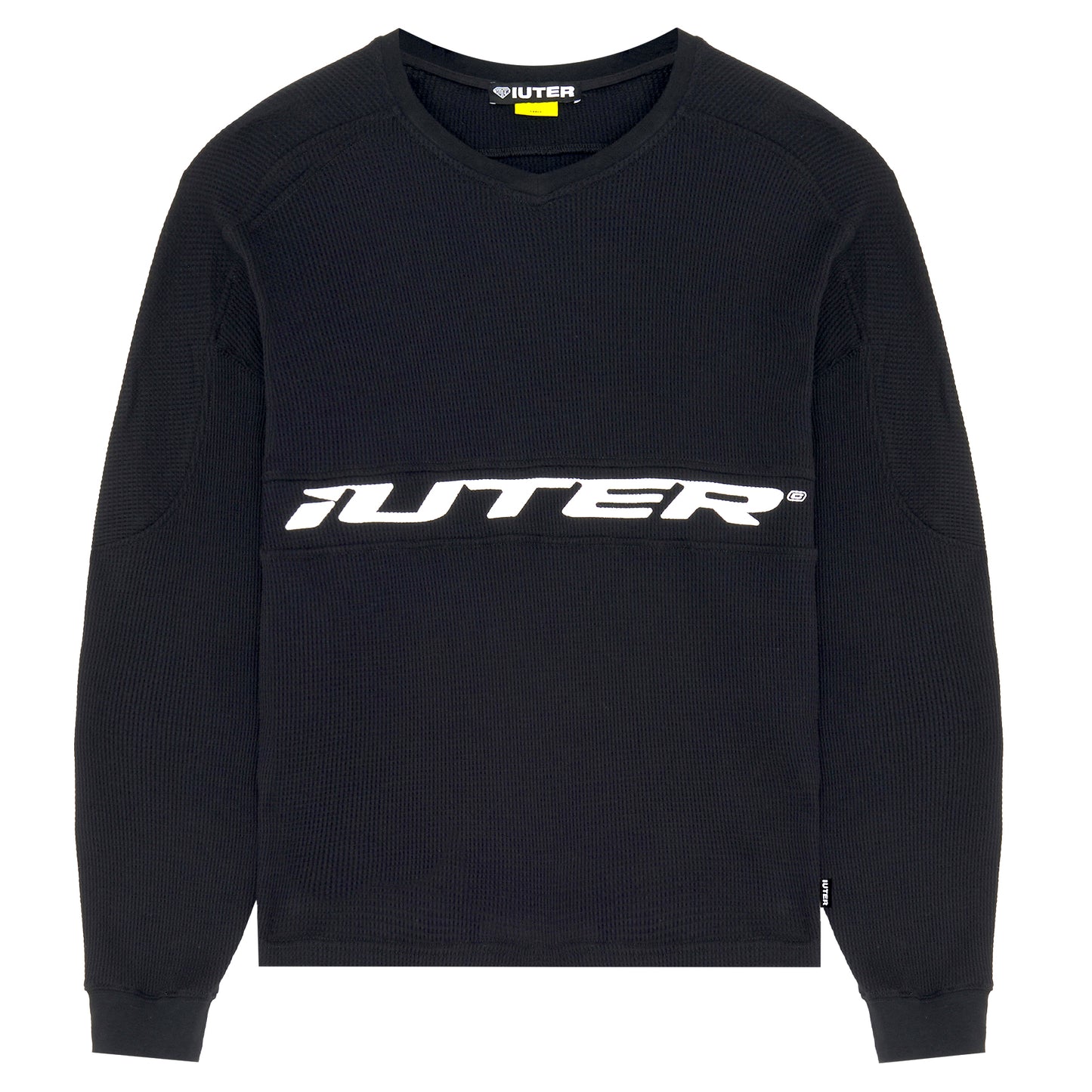 IUTER - Armor Waffle L/S T-Shirt Black