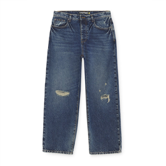 IUTER - Baggy Denim Pants Dark Blue