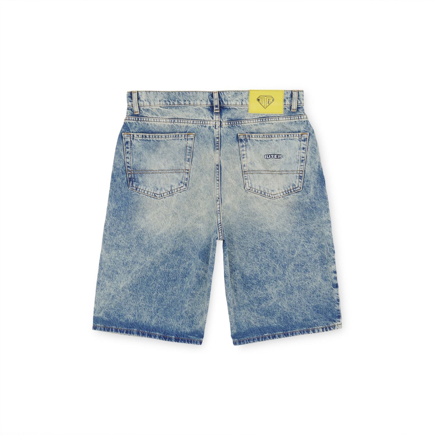 IUTER - Baggy Denim Shorts Blue Acid