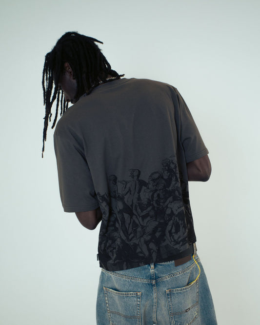 IUTER - Battle Reverse Stitch T-Shirt Asphalt