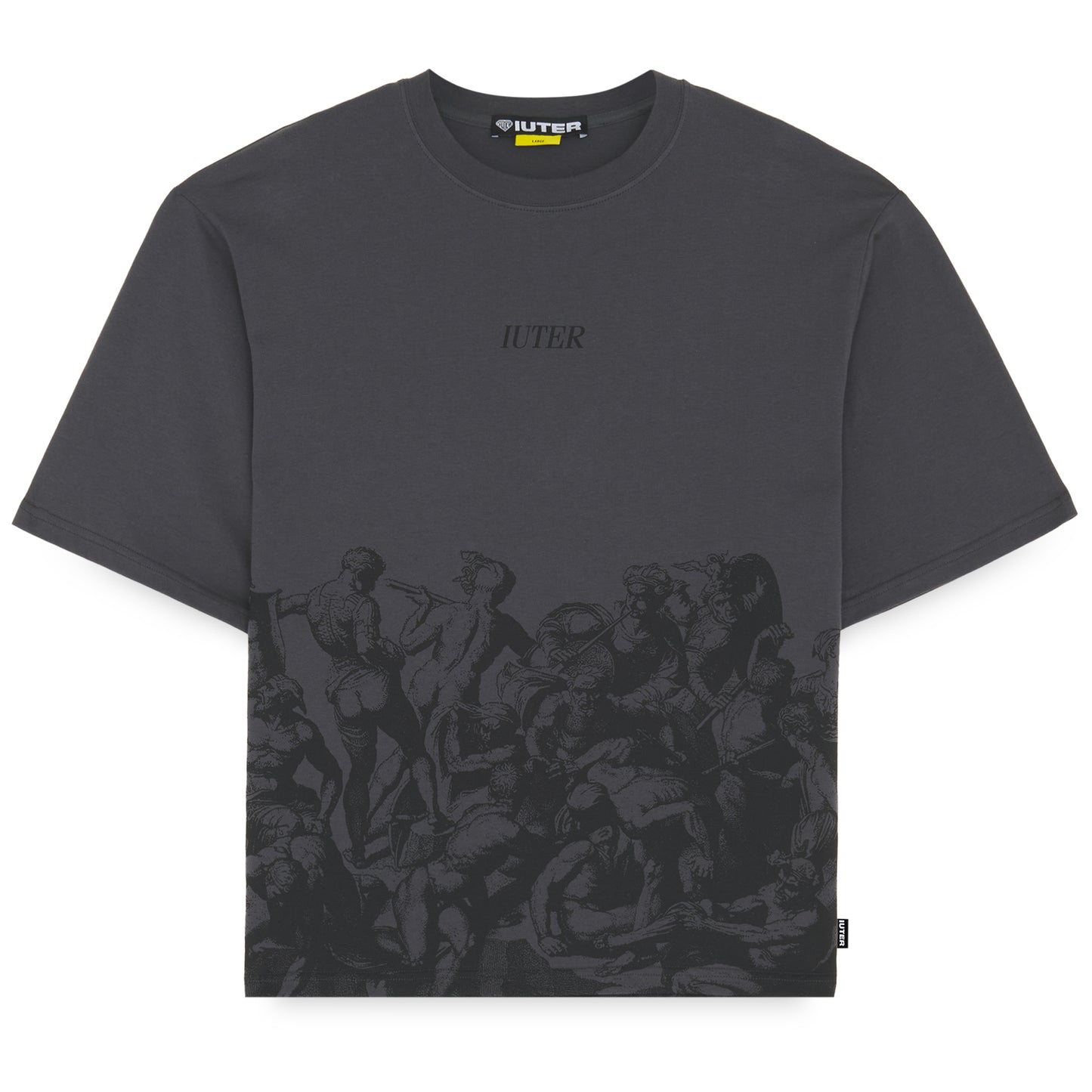 IUTER - Battle Reverse Stitch T-Shirt Asphalt