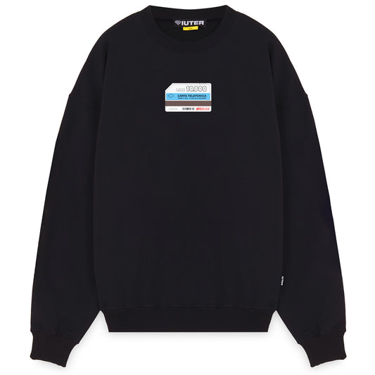 IUTER - Call Me Crewneck Black