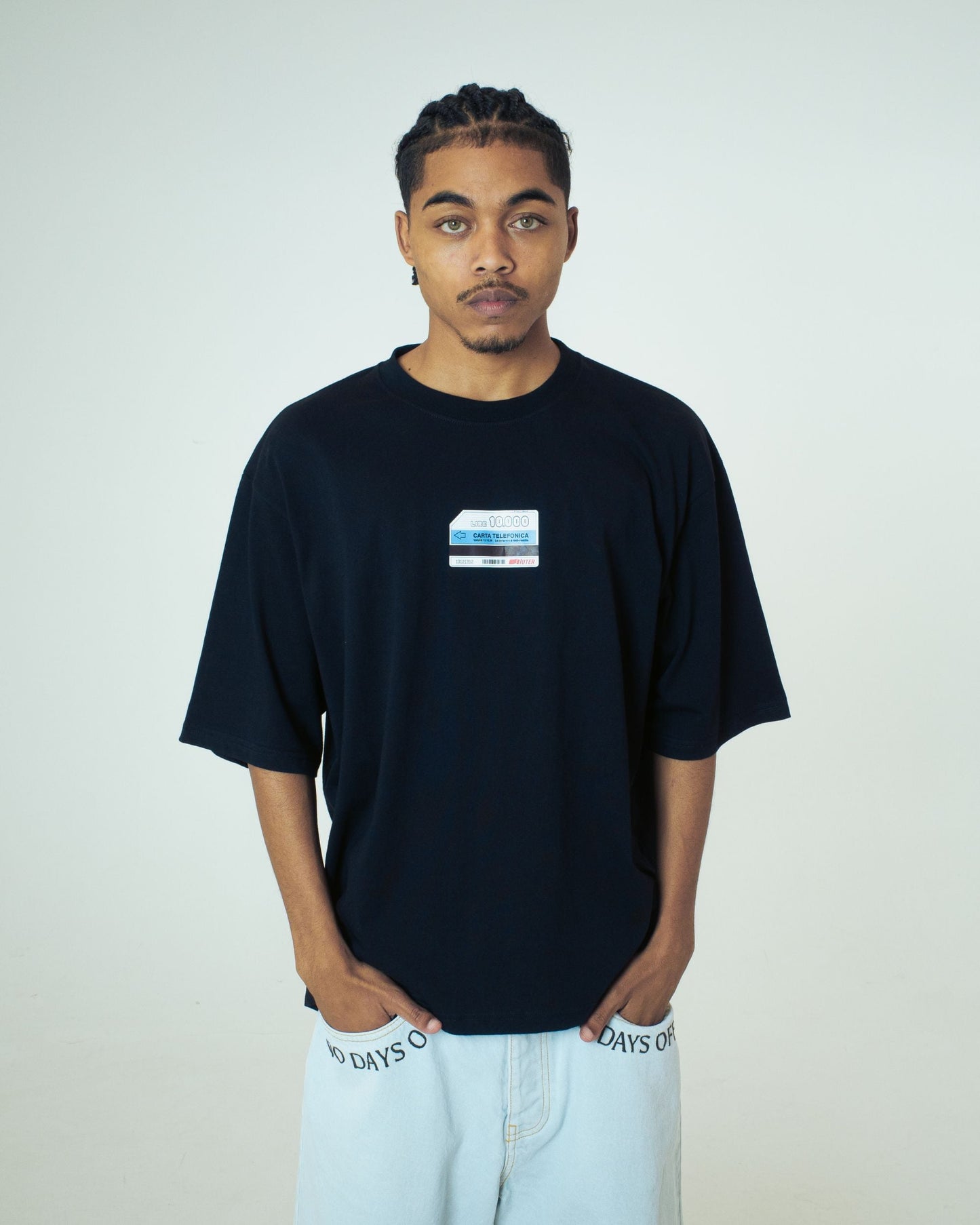 IUTER - Call Me T-Shirt Black