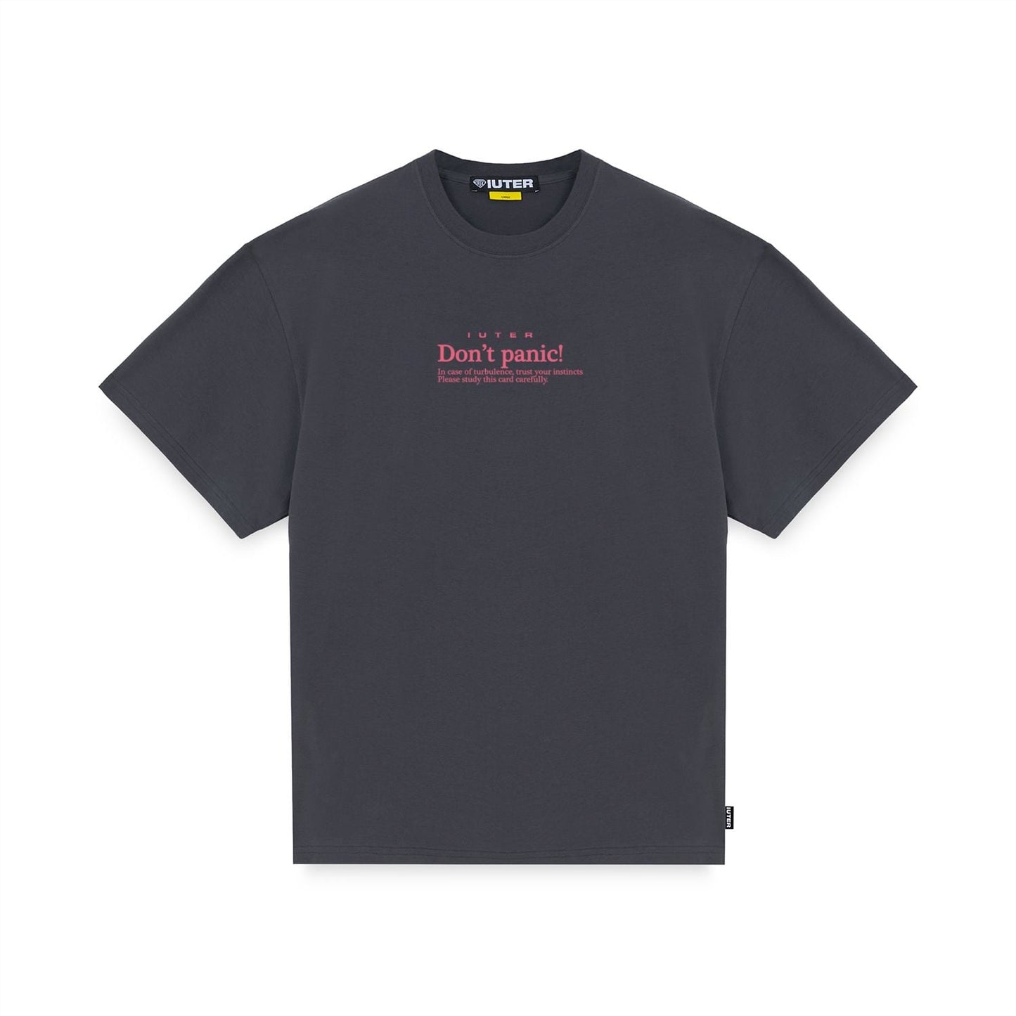 IUTER - Don't Panic T-Shirt Asphalt