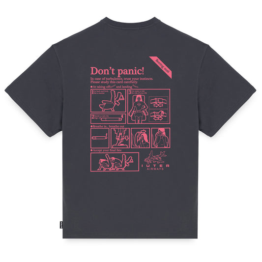IUTER - Don't Panic T-Shirt Asphalt