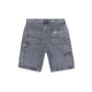 IUTER - Double Knee Denim Shorts Greybleach
