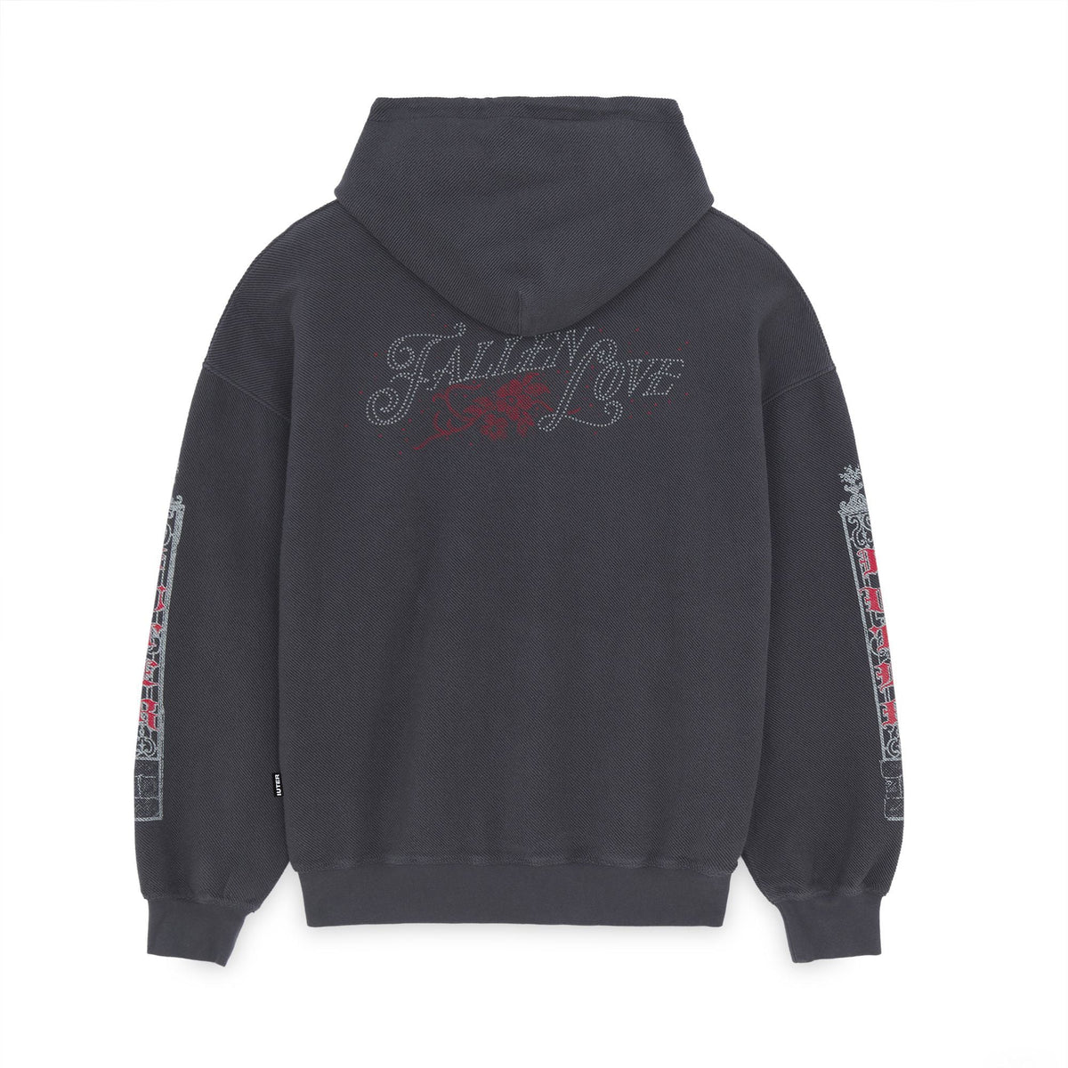 IUTER - Fallen Love Reverse Hoodie Asphalt