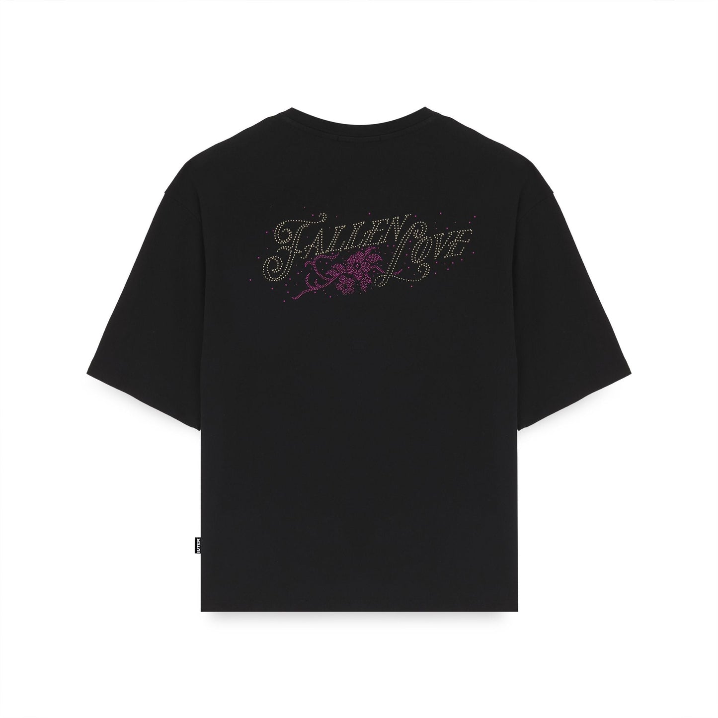 IUTER - Fallen Love Ribbed T-Shirt Black