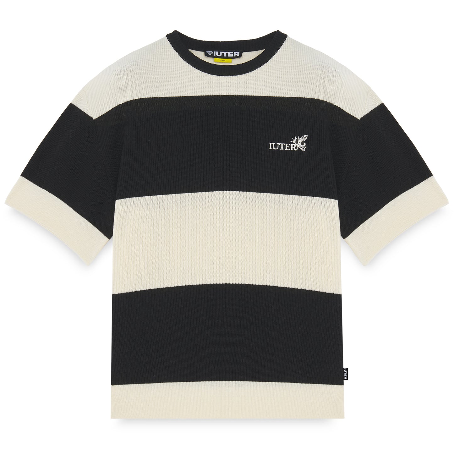 IUTER - Harmony Band Knit Over Tee Black
