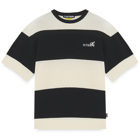 IUTER - Harmony Band Knit Over Tee Black