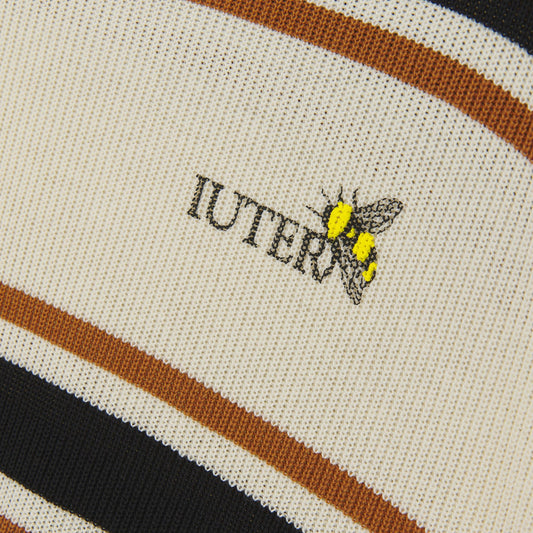 IUTER - Harmony Stripped Knit Over Tee Ivory